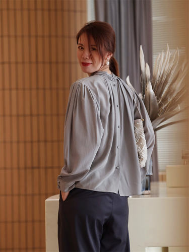 长袖真丝btbstudio两穿