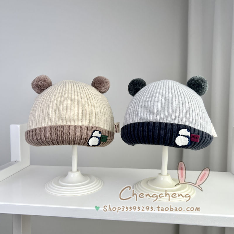 星童坊套头帽洋气百搭拼色柔软