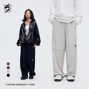 柔软亲肤秋冬原创设计街舞嘻哈重磅宽松长裤 US联邦街牌天丝工装 裤