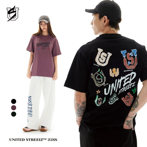 US联邦街牌9周年满背印花短袖t恤