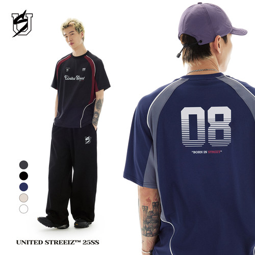 US联邦街牌印花速干透气足球t恤