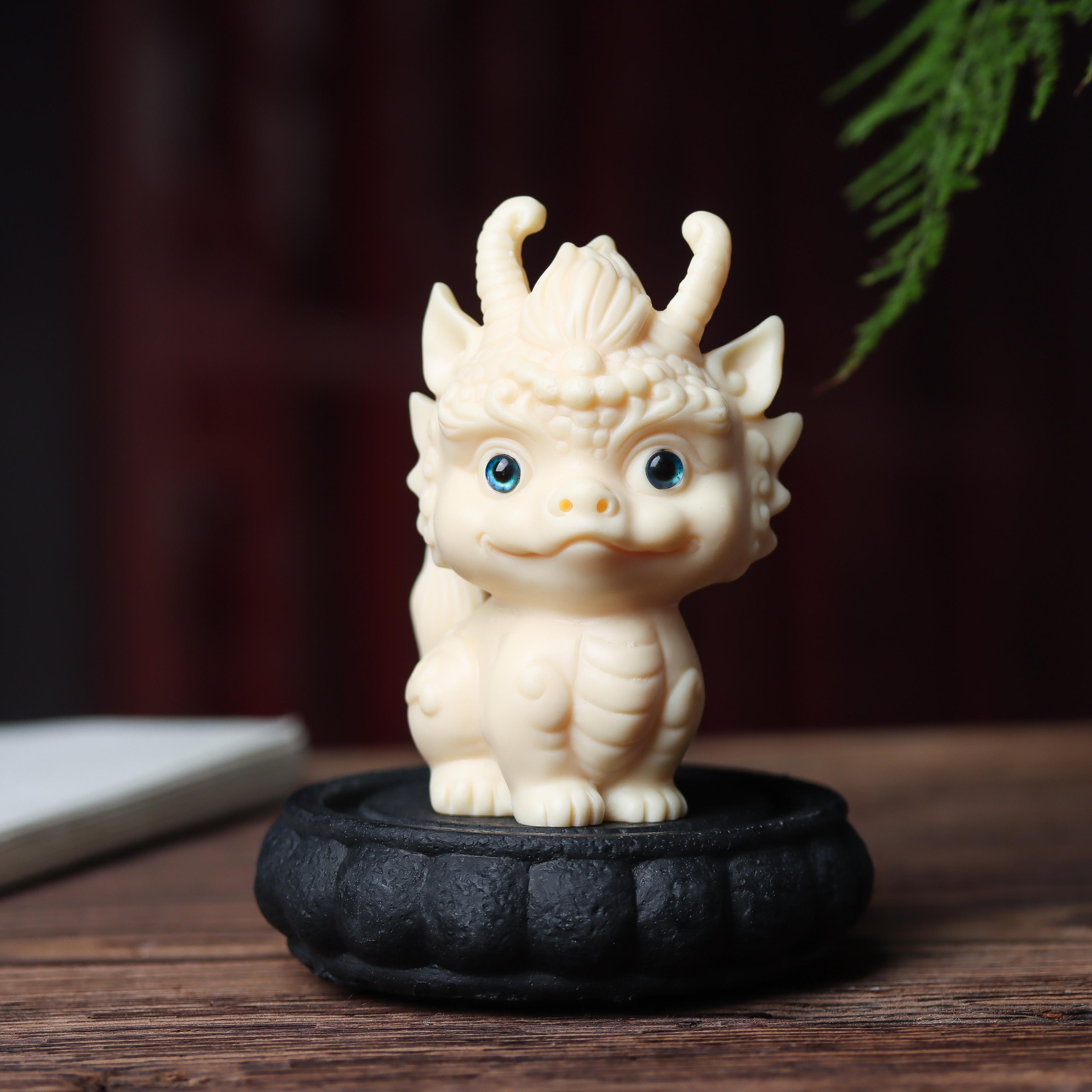 瑞兽车载龙麒麟摆件招财古风