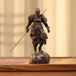 沉香木雕刻黑神话孙悟空摆件齐天大圣手办家居装饰品斗战胜佛摆件