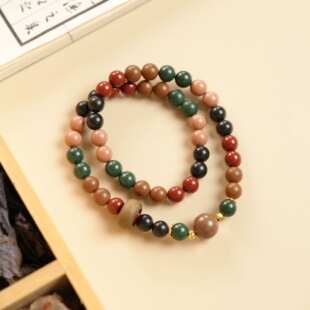 非遗五行合香珠手串天然中药手工制作古法合香珠手链饰品