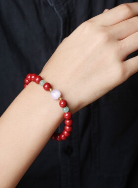 花蕊夫人合香珠手串中药草本泥珠