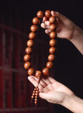 手持车挂海南黄花梨手串多圈