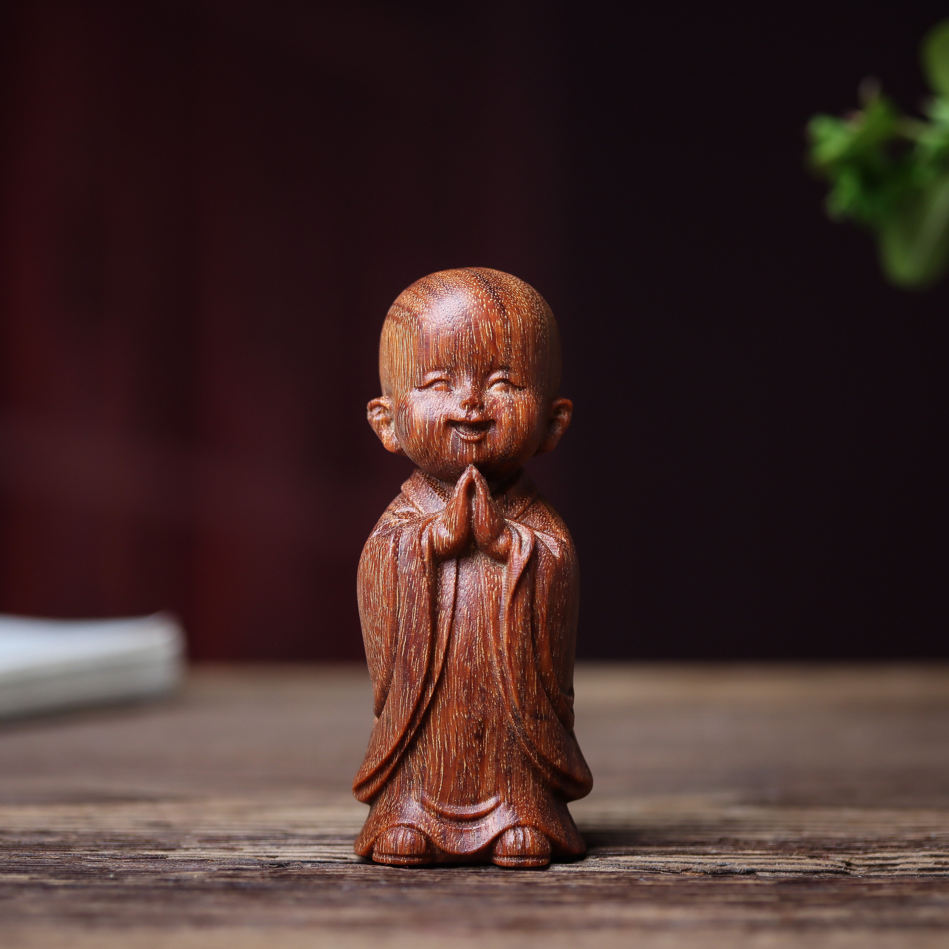 沉香木雕刻禅意复古小沙弥随身手把件男女盘玩家居装饰工艺品摆件,家居饰品,木雕,淘宝优惠券,粉丝福利购,淘宝优惠卷