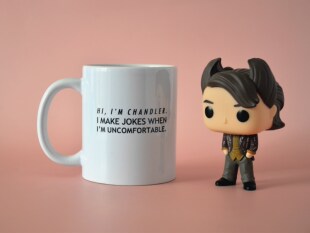 老友记六人行周边钱德勒 I am Chandler马克杯杯子冷白陶瓷咖啡杯