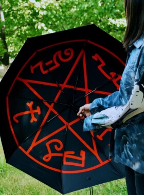 邪恶力量supernatural周边恶魔陷阱遮阳伞晴雨两用伞