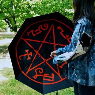 邪恶力量supernatural周边恶魔陷阱遮阳伞晴雨两用伞