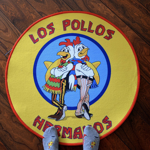 lospollos圆形圈绒地毯