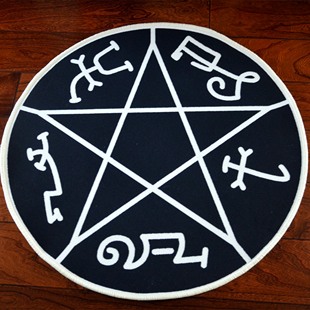邪恶力量supernatural周边恶魔陷阱devil trap圈绒地毯地垫