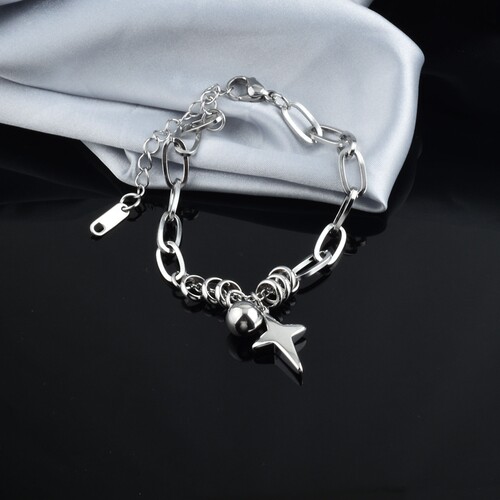 甜酷女生设计感十字星混搭手链