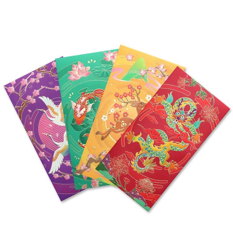 2026年款红包定 制logo烫金红包结婚创意个性定 做婚礼复古利是封