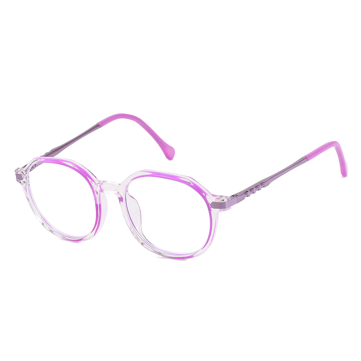 新款儿童男女防蓝光眼镜框时尚简约金属小孩平光近视镜 JH2023-28