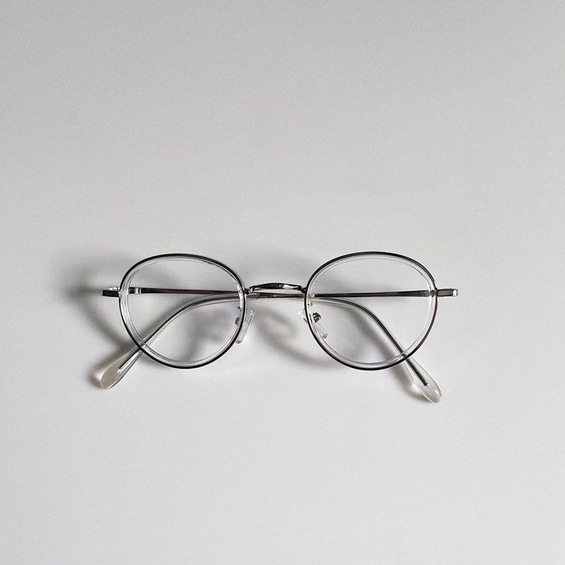 迪鹿米新款儿童防蓝光眼镜 个性椭圆框韩版潮流男女童宝宝平光镜