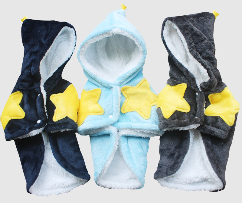 挺好品牌狗狗法兰绒披风睡袍