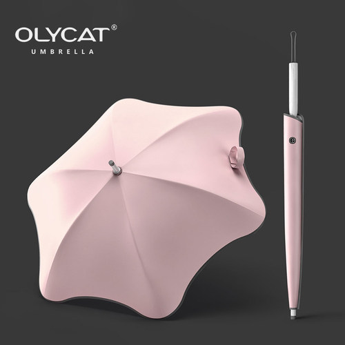 olycat花形防晒便捷upf晴雨伞
