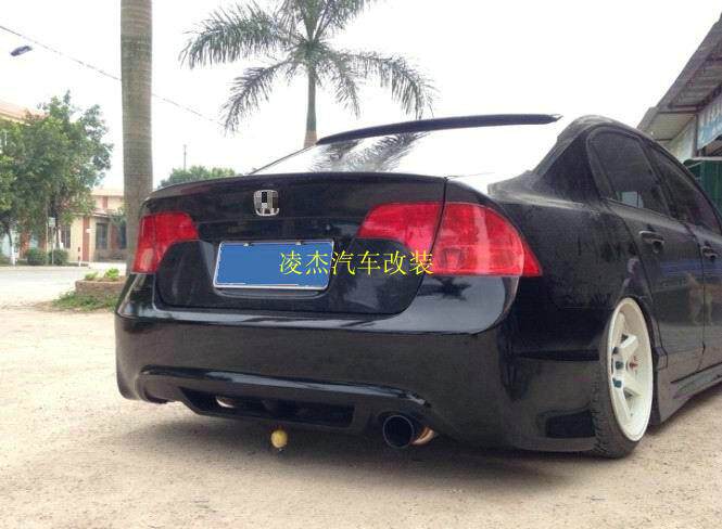 台湾pp 八代思域fa1 改装fd2大包围 t-r 单出后杠 后大包