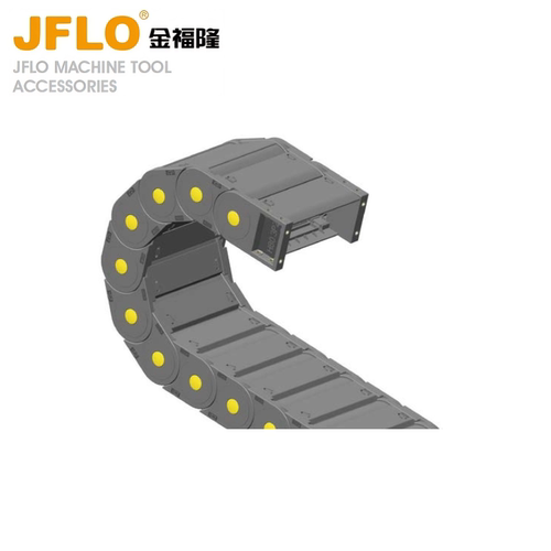 JFLO拖链H80F.1.S系列封闭两侧打开塑料坦克链金福隆机床拖链线槽