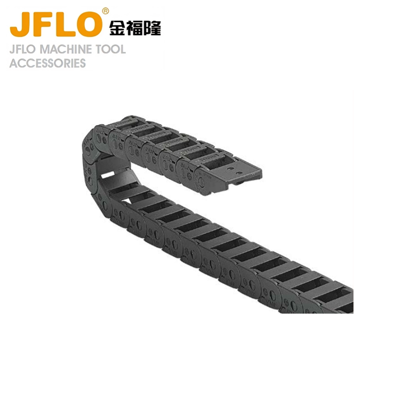 JFLO拖链J10Q.1.W系列桥式外侧开塑料坦克链金福隆机床拖链线槽