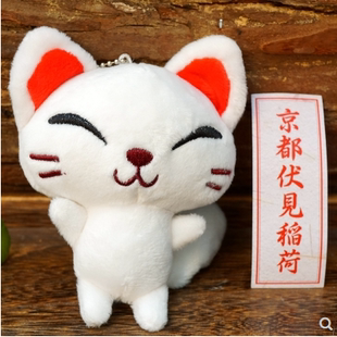 稻荷神 日本伏见稻荷大社白狐 狐狸 包挂件 可爱