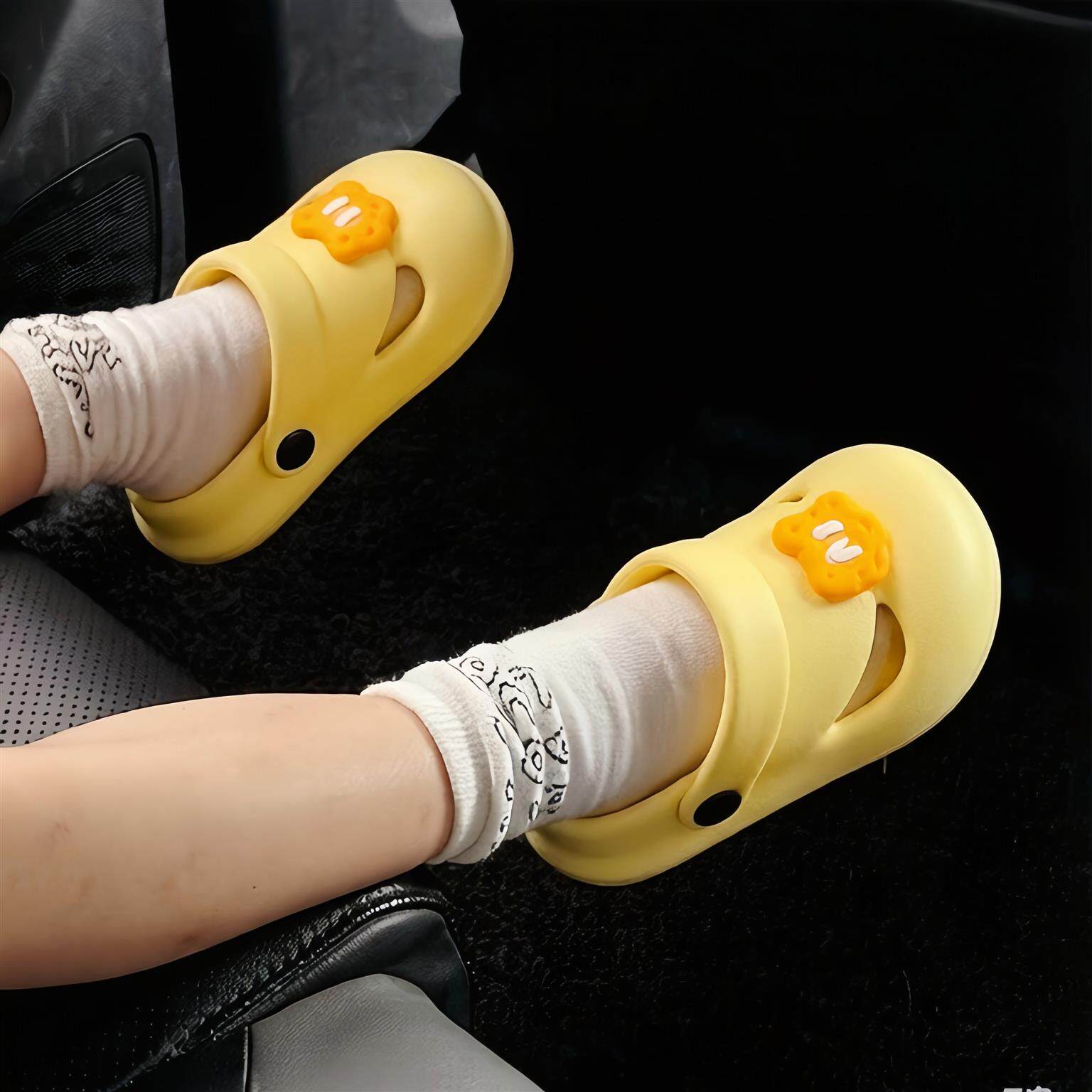 新款儿童凉鞋男童夏季包头防滑防臭拖鞋宝宝外穿洞洞鞋室内外运动