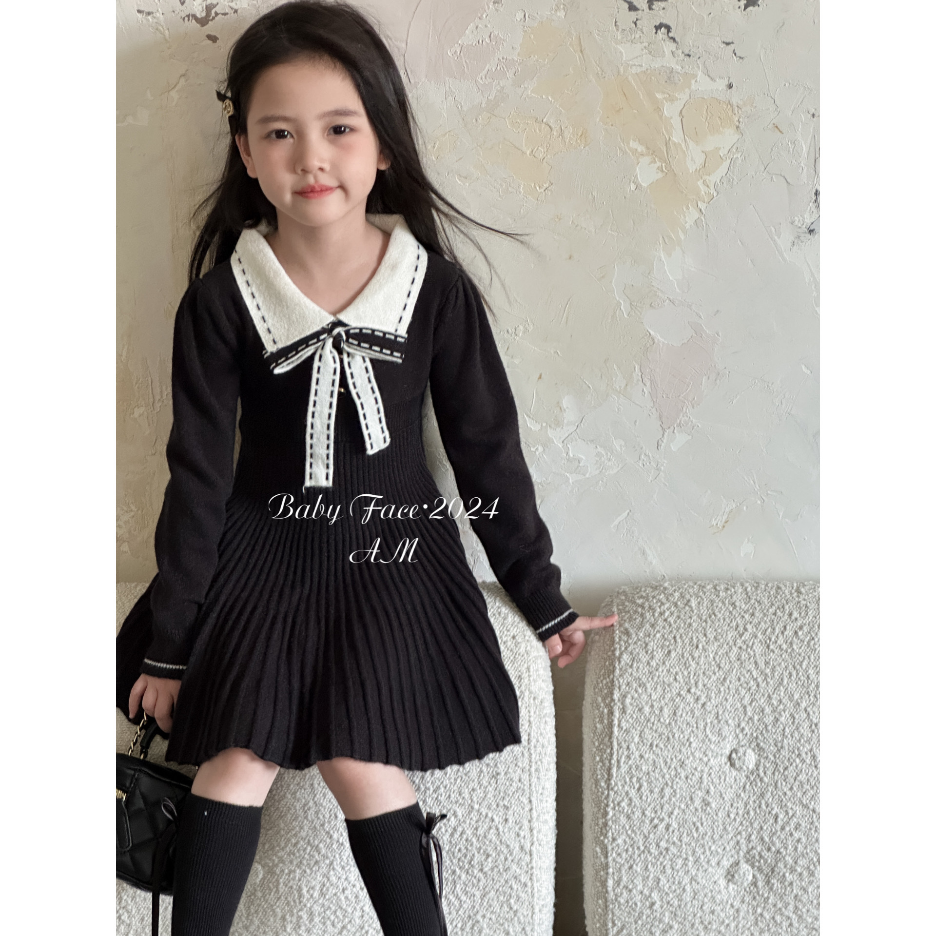 针织毛线裙2025秋冬新款气质