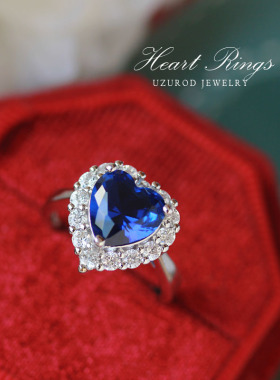 蓝宝石戒指开口UZUROD简约