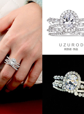 港风新潮纯银戒指小众蕾丝