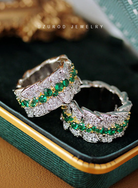 高定设计师镀白金不规则