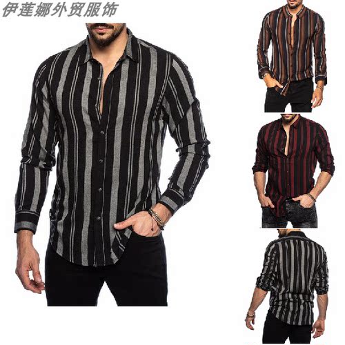 striped黑白mancoat条纹衬衫