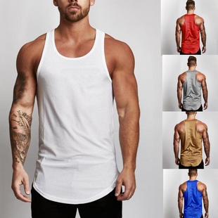 网眼背心男 vest top gym 速干坎肩 tank men sportswear clothes