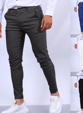 Men Casual Pants Formal Social Suit Pants Male Streetwear