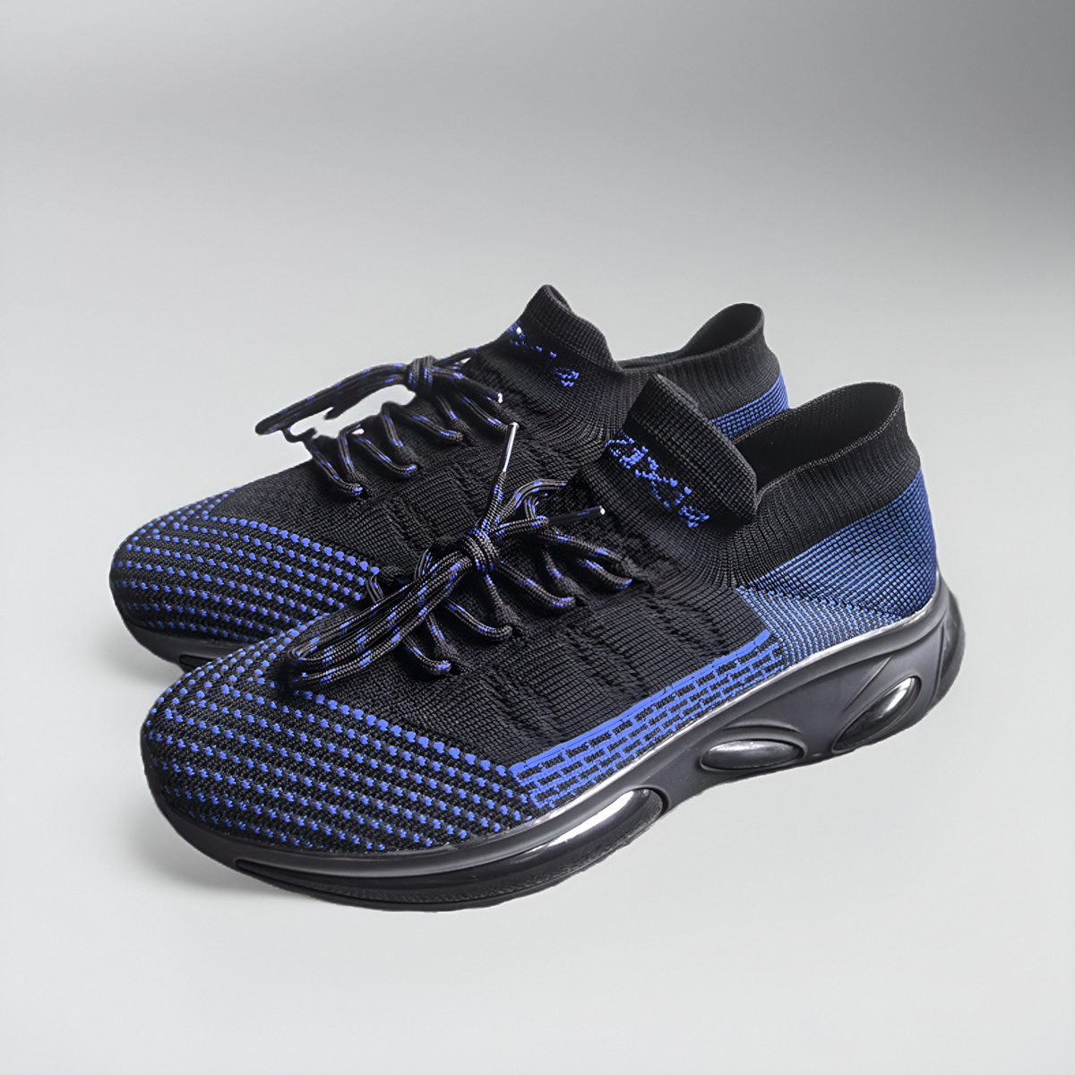 夏季新款男鞋飞织网面透气舒适袜子鞋运动休闲百搭跑步鞋气垫减震