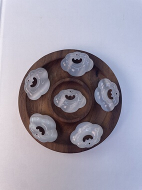 猫眼石平安锁祥云锁白月光吊坠含绳