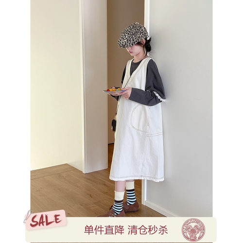 【法式休闲】背带连衣裙裙
