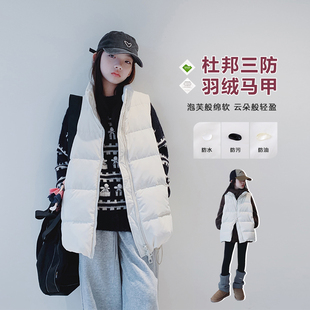 【宠粉折扣】女大童羽绒马甲冬装初中生女孩时髦保暖羽绒服外套潮