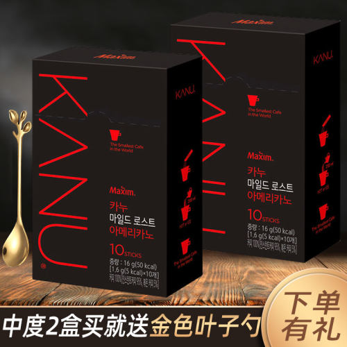麦馨kanu卡奴速溶美式maxim咖啡