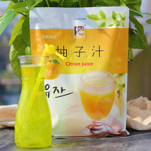 柚子汁1kg冷热浓缩速溶柚子茶餐饮奶茶店东具冲饮商用原料