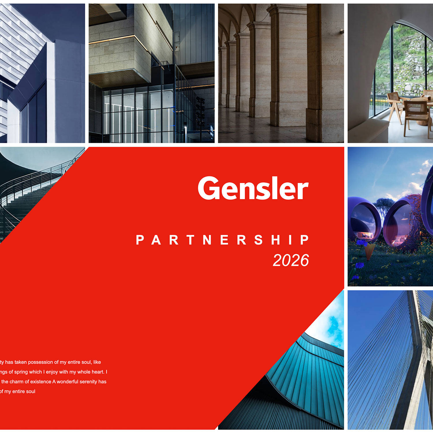 100页甘斯勒keynote模板gensler建筑设计规划咨询公司keynote模板
