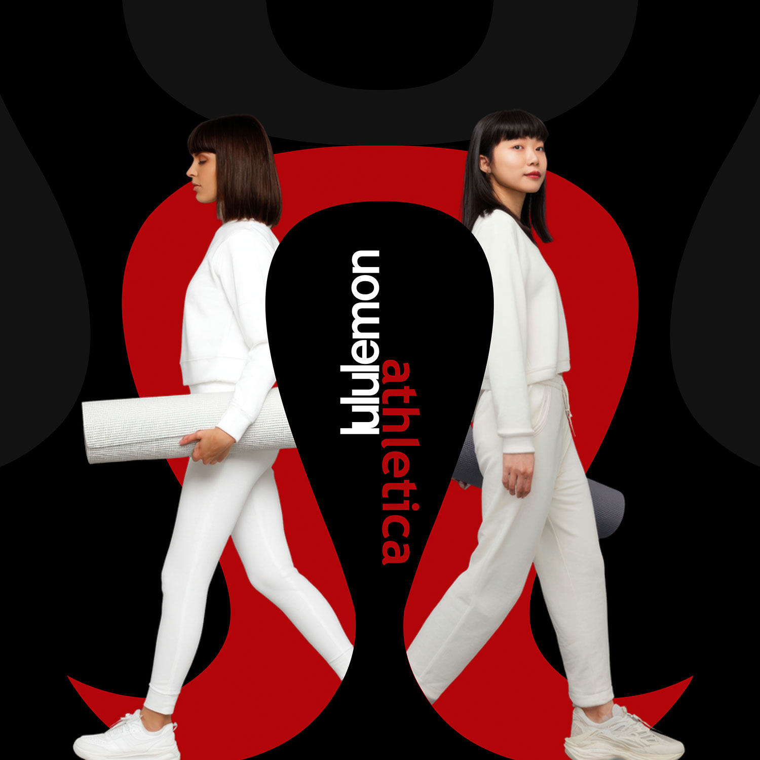 100页露露乐蒙时尚ppt模板lululemon运动品牌服饰运动鞋创意宣传