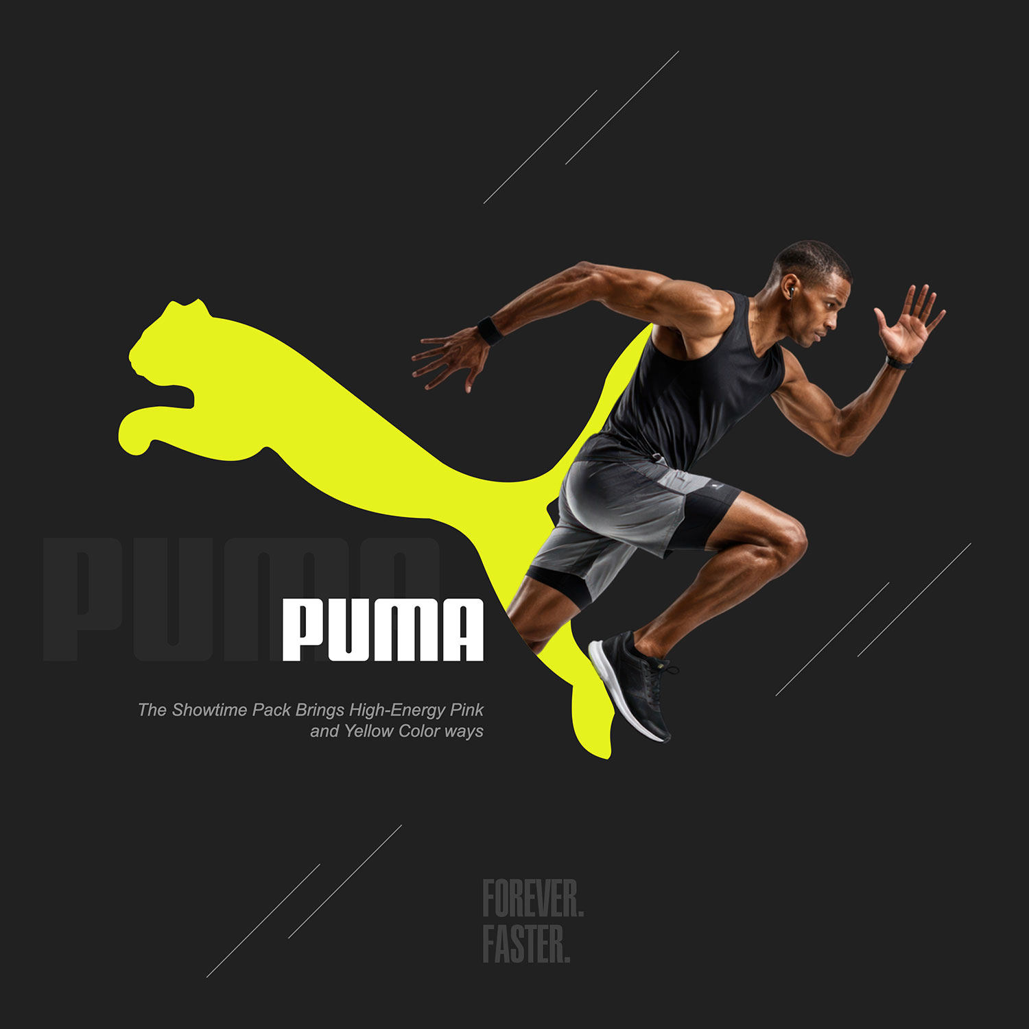 100页彪马keynote模板puma 运动鞋旅游鞋帆布鞋球鞋设计服装品牌