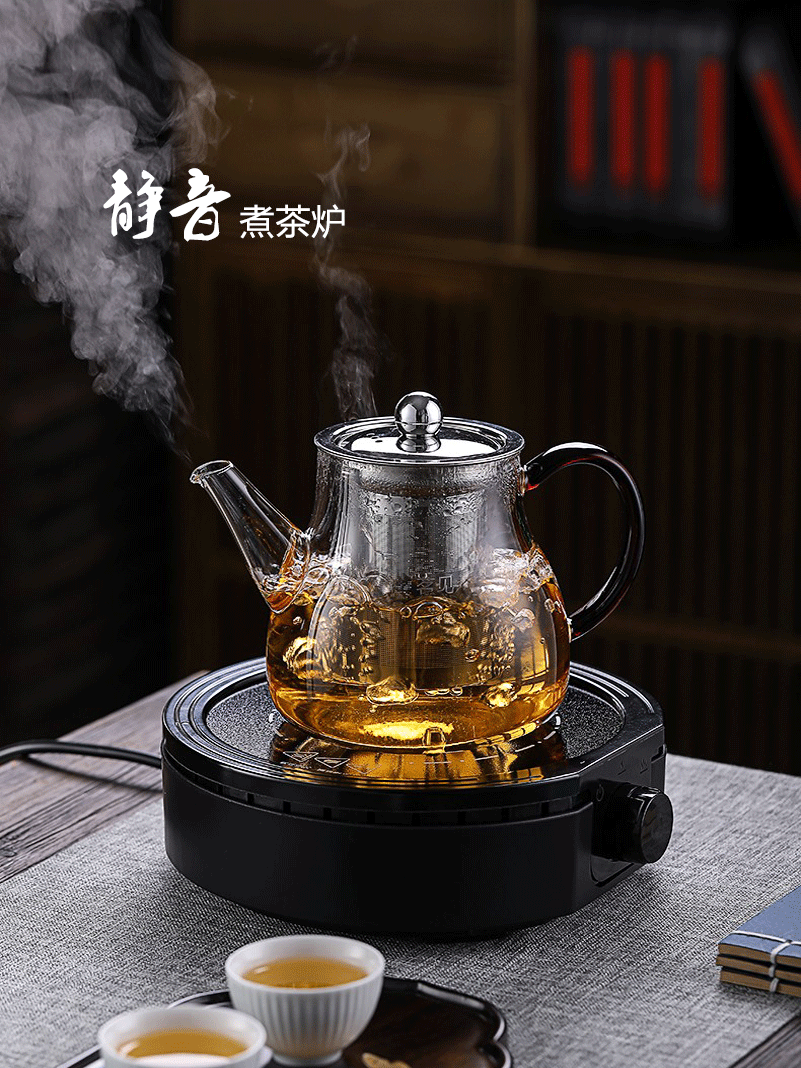 新款电陶炉迷你茶炉特价小型烧水煮茶器静音玻璃壶泡茶炉茶具家用