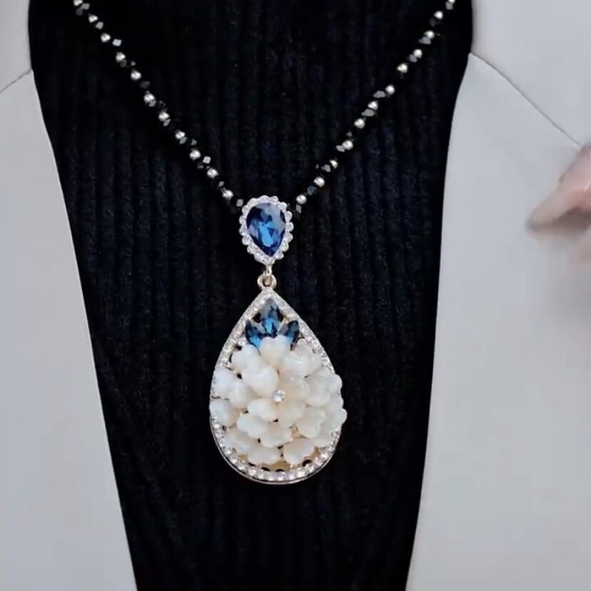 奥特莱斯一线品牌撤柜清仓折扣花朵毛衣链盛世花开韩版服饰配饰女
