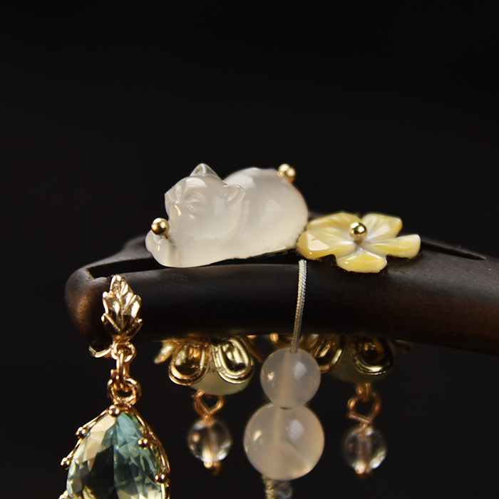 华容珠翠原创黑檀木发簪日常复古丸子头旗袍盘发饰国风新中式配饰