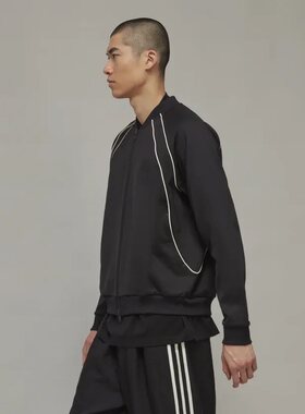Y-32023春夏Y3男款条纹superstar棒球服夹克 h63063