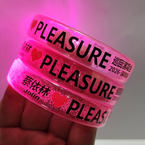 Jolin蔡依林PLEASURE 2026巡回演唱会应援发光手环演唱会定制印刷