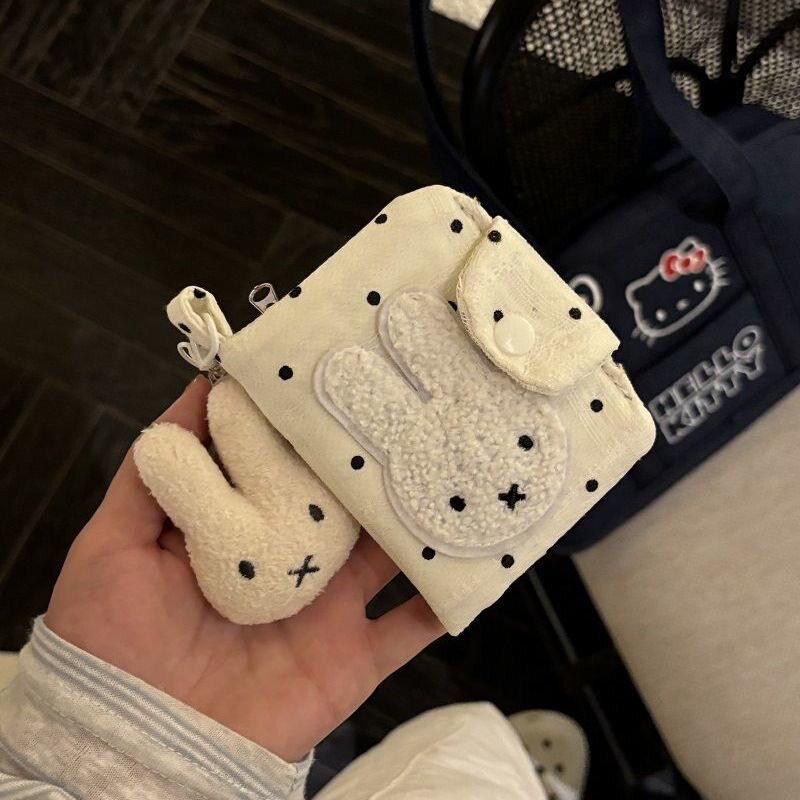 小红书同款波点米菲兔卡包证件零卡包