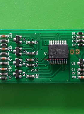 ㊣[四线电阻触摸屏驱动板|USB接口+2.54mm插座]通用触摸控制器